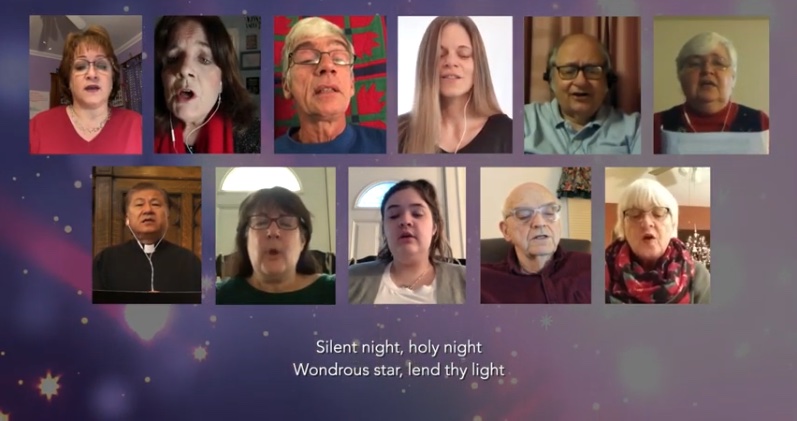 Silent Night virtual choir video